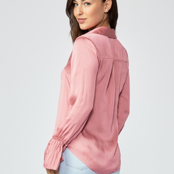 PAIGE Flared Sleeve Pink Blouse - Picture 5 of 7